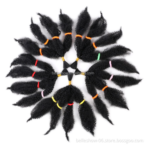 Marley Braids Curly Crochet Braiding Hair Afro Kinky Bulk Hair Synthetic Weaving Hair Extension Marley Braids